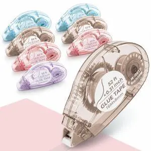 Double Sided Tape Roller, 8 Pack, Extra-Long 52 Ft Each Double Sided Tape Roller, 8 Pack, Extra-Long 52 Ft Each