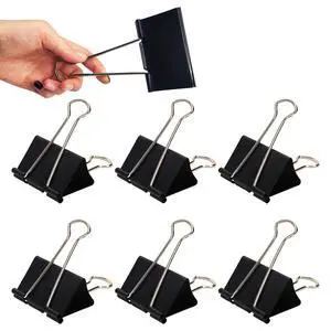 Jumbo Binder Clips 6 Pack, 3 Inch Extra Large Binder Clips Heavy Duty, Big Metal Paper Clamps Black for Thick Documents, Office Supplies, Architects, Legal Files, Chip Bag Sealer, Drawing Board Clip Jumbo Binder Clips 6 Pack, 3 Inch Extra Large Binder Clips Heavy Duty, Big Metal Paper Clamps Black for Thick Documents, Office Supplies, Architects, Legal Files, Chip Bag Sealer, Drawing Board Clip