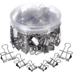 150 Pcs Black Binder Clips Assorted Sizes Silver Paper Clamps Clips Large Medium Small Office Supplies 150 Pcs Black Binder Clips Assorted Sizes Silver Paper Clamps Clips Large Medium Small Office Supplies