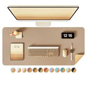 Double-Sided Cork PU Leather Waterproof Desk Pad Protector for Office Double-Sided Cork PU Leather Waterproof Desk Pad Protector for Office