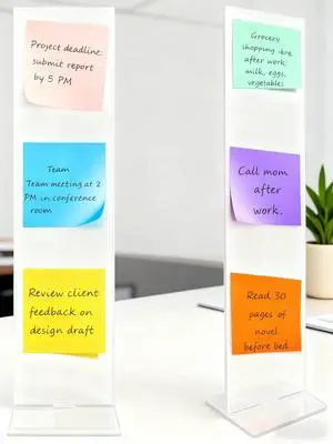 Monitor Memo Board,Detachable Acrylic Sticky Note Holder - Transparent Desktop Monitor Memo Board Stand for Computer Laptop, Portable Message Panel Reminder Office Desk Accessories (2PCS) Monitor Memo Board,Detachable Acrylic Sticky Note Holder - Transparent Desktop Monitor Memo Board Stand for Computer Laptop, Portable Message Panel Reminder Office Desk Accessories (2PCS)
