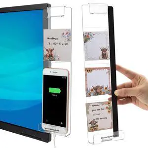 Office Desk Accessories 2 PCS Computer Monitor Memo Board with 12 Pads Highland Cow Sticky Notes (20 Sheets per Pad), Computer Message Board with Phone Holder Office Desk Accessories 2 PCS Computer Monitor Memo Board with 12 Pads Highland Cow Sticky Notes (20 Sheets per Pad), Computer Message Board with Phone Holder