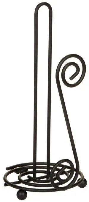 Diversified Scroll Paper Towel Holder, Black Diversified Scroll Paper Towel Holder, Black