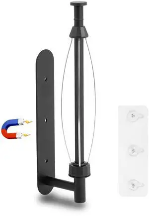 Magnetic Paper Towel Holder, One Hand Operable Paper Towel Holder Wall Mount Self Adhesive and Strong Magnetic Backing for Kitchen Refrigerator Grill RV(Black) Magnetic Paper Towel Holder, One Hand Operable Paper Towel Holder Wall Mount Self Adhesive and Strong Magnetic Backing for Kitchen Refrigerator Grill RV(Black)