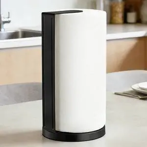 Paper Towel Holder Countertop with Heavy-Duty Anti Slip Weighted Base, Freestanding Stainless Steel Kitchen Paper Roll Holder, Easy One-Handed Tear, Black Paper Towel Holder Countertop with Heavy-Duty Anti Slip Weighted Base, Freestanding Stainless Steel Kitchen Paper Roll Holder, Easy One-Handed Tear, Black