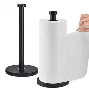 Weighted Paper Towel Holder Countertop Stainless Steel Napkin Holder for Large Roll Free Standing Paper Towel Roll Holder with Heavy Base Standing Vertical Paper Holder for Kitchen Rv (Matte Black) Weighted Paper Towel Holder Countertop Stainless Steel Napkin Holder for Large Roll Free Standing Paper Towel Roll Holder with Heavy Base Standing Vertical Paper Holder for Kitchen Rv (Matte Black)