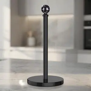 Black Paper Towel Holder Countertop, Unique Black Ball Decor,Brass Paper Towel Holder for Kitchen - Sturdy, Durable, and Elegant Home Decor for Kitchen Black Paper Towel Holder Countertop, Unique Black Ball Decor,Brass Paper Towel Holder for Kitchen - Sturdy, Durable, and Elegant Home Decor for Kitchen