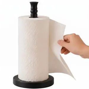 Black Paper Towel Holder Countertop, Stainless Steel Heavy Weighted Base (2LBS in Weight, and 6.7inch in Diameter), Ripping Paper Towel Off One-Handed, No Wobbly (Black Matte) Black Paper Towel Holder Countertop, Stainless Steel Heavy Weighted Base (2LBS in Weight, and 6.7inch in Diameter), Ripping Paper Towel Off One-Handed, No Wobbly (Black Matte)