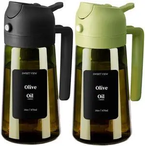 2Pcs Olive Oil Spray Bottle 16oz/470ml 2Pcs Olive Oil Spray Bottle 16oz/470ml