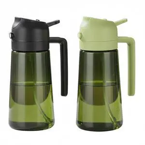 Oil Sprayer and Dispenser for Cooking- 2 x 16 oz Pack, Olive Green Glass to Preserve Fresh Oil, Suitable for Air Fryer, Roasting, Grilling, Barbecue, and Salad. (Black, Green) Oil Sprayer and Dispenser for Cooking- 2 x 16 oz Pack, Olive Green Glass to Preserve Fresh Oil, Suitable for Air Fryer, Roasting, Grilling, Barbecue, and Salad. (Black, Green)