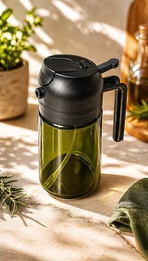 16oz/470ml Olive Oil Sprayer & Dispenser 2in1 Dark Glass Olive Oil Mister Bottle for Cooking, Air Fryer & BBQ Fine Mist FoodGrade Oil Sprayer with Pour Spout 16oz/470ml Olive Oil Sprayer & Dispenser 2in1 Dark Glass Olive Oil Mister Bottle for Cooking, Air Fryer & BBQ Fine Mist FoodGrade Oil Sprayer with Pour Spout