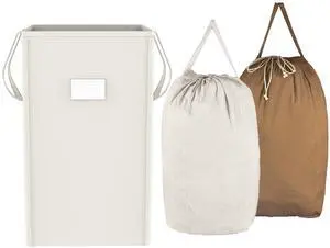 210L Laundry Hamper Collapsible with 2 Washable Laundry Bags, Dirty Clothes Hamper,Laundry Basket with Handles Foldable Hamper Dorm Laundry Basket for College (Cream White) 210L Laundry Hamper Collapsible with 2 Washable Laundry Bags, Dirty Clothes Hamper,Laundry Basket with Handles Foldable Hamper Dorm Laundry Basket for College (Cream White)