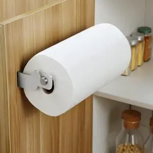Paper Towel Holder Cabinet Door or Under Cabinet, Self Adhesive Paper Towel Holder Cabinet Door or Under Cabinet, Self Adhesive