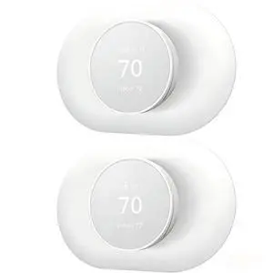 Compatible with Google Nest Thermostat 2020 Wall Plate Cover, Nest Thermostat Trim Kit, Nest Thermostat Wall Plate Cover, Easy Installation - Snow 2 Pack Compatible with Google Nest Thermostat 2020 Wall Plate Cover, Nest Thermostat Trim Kit, Nest Thermostat Wall Plate Cover, Easy Installation - Snow 2 Pack