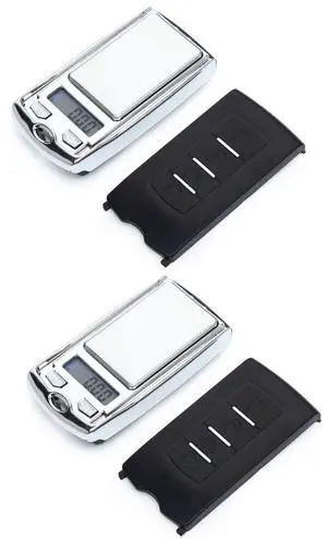 2 Pcs Set 0.01g-200g Mini Car Key LCD Digital Balance Weight Pocket Jewelry Diamond Food Scale for Precise Weighing 2 Pcs Set 0.01g-200g Mini Car Key LCD Digital Balance Weight Pocket Jewelry Diamond Food Scale for Precise Weighing