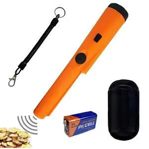 Metal Detector Pinpointer, Professional Waterproof Handheld Pin Pointer Wand, Search Treasure Pinpointing Finder Probe with 9V Battery and Holster for Kids, Adults Metal Detector Pinpointer, Professional Waterproof Handheld Pin Pointer Wand, Search Treasure Pinpointing Finder Probe with 9V Battery and Holster for Kids, Adults