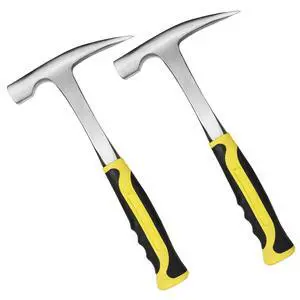 2 Pack Rock Pick Hammer With Non-Skid Handle, 12.8 Inch All Steel Geologist Hammer, Drop Forged Masonry Hammers, Geologist Hammers with Pointed Tip for Mining 2 Pack Rock Pick Hammer With Non-Skid Handle, 12.8 Inch All Steel Geologist Hammer, Drop Forged Masonry Hammers, Geologist Hammers with Pointed Tip for Mining