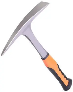 Rock Pick,Forged Brick Hammer, Geologist Rock Pick, Mason's/Bricklayer's Hammer-28 oz Masonary Tool with Pointed Tip &Forged Steel Construction-Shock Reduction handle (point&flat) Rock Pick,Forged Brick Hammer, Geologist Rock Pick, Mason's/Bricklayer's Hammer-28 oz Masonary Tool with Pointed Tip &Forged Steel Construction-Shock Reduction handle (point&flat)