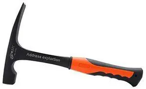 Forged Brick Hammer, Geologist Rock Pick, Bricklayer's/Mason's Hammer - 30 oz Masonary Tool with Forged Steel Construction & Shock Reduction Handle Forged Brick Hammer, Geologist Rock Pick, Bricklayer's/Mason's Hammer - 30 oz Masonary Tool with Forged Steel Construction & Shock Reduction Handle