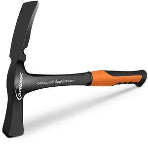 36 oz Ultra Rock Pick Hammer Heavy-Duty Masonry & Bricklayer Tool with Comfortable Rubber Grip Ideal for Rock Hounding & Geological Study 36 oz Ultra Rock Pick Hammer Heavy-Duty Masonry & Bricklayer Tool with Comfortable Rubber Grip Ideal for Rock Hounding & Geological Study