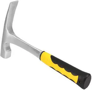 32 oz Brick Hammer, Flat head Rock Pick Hammer, 11.2 inch All Steel Geologist Hammers with Non-Slip Handle for Mining, Geological Prospecting 32 oz Brick Hammer, Flat head Rock Pick Hammer, 11.2 inch All Steel Geologist Hammers with Non-Slip Handle for Mining, Geological Prospecting