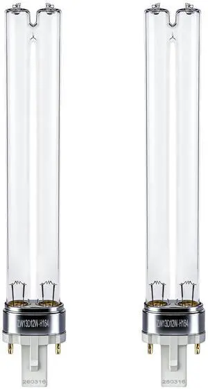 2Pcs 13W UV Light Bulb Replacement with G23 Base,Compatible with Jebao Pond 2Pcs 13W UV Light Bulb Replacement with G23 Base,Compatible with Jebao Pond