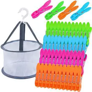 48 Pcs Colorful Plastic Clothes Pins with Clothespin Bag, Clothespins Basket Heavy Duty Laundry Clothes Pins Clips with Springs, Clothes Drying Line Pegs Towel Clips Picture Clips Food Clips 48 Pcs Colorful Plastic Clothes Pins with Clothespin Bag, Clothespins Basket Heavy Duty Laundry Clothes Pins Clips with Springs, Clothes Drying Line Pegs Towel Clips Picture Clips Food Clips