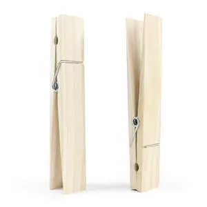 12 Inches Natural Wooden Clothespins, Pack of 2 12 Inches Natural Wooden Clothespins, Pack of 2
