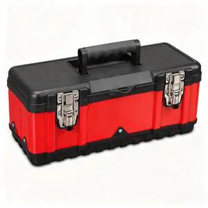 Tool Box 15.5 Inch Small Portable Tool Organizer Box with Built-in Short Non-slip Handle Car Box with Removable tray Tool Box 15.5 Inch Small Portable Tool Organizer Box with Built-in Short Non-slip Handle Car Box with Removable tray