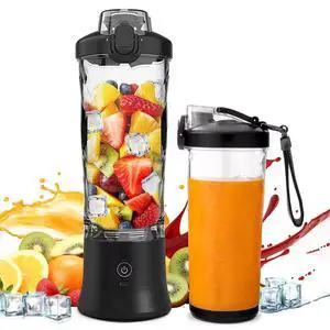 20oz Portable Blender, 240W USB Rechargeable Smoothie Blender with LED Display, Pulse & Blend Modes, IPX7 Waterproof, BPA-Free,Travel Juicer for Shakes, Ice Crushing, Sports & Outdoor Black 20oz Portable Blender, 240W USB Rechargeable Smoothie Blender with LED Display, Pulse & Blend Modes, IPX7 Waterproof, BPA-Free,Travel Juicer for Shakes, Ice Crushing, Sports & Outdoor Black