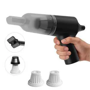 Handheld Vacuum Cordless for Pet Hair, Portable Mini Vacuum with Static Hair Collector for Home, Dual-Layer Stainless Steel Filter, Dual Filte, USB-C Rechargeable Lightweight Vacuum (Black) Handheld Vacuum Cordless for Pet Hair, Portable Mini Vacuum with Static Hair Collector for Home, Dual-Layer Stainless Steel Filter, Dual Filte, USB-C Rechargeable Lightweight Vacuum (Black)