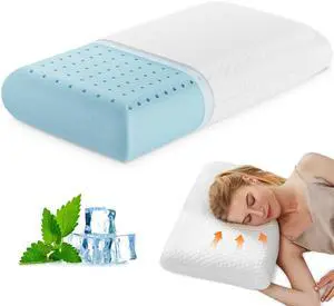 Memory Foam Pillow, Bed Pillows for Sleeping, Standard Size, 1 PCS Memory Foam Pillow, Bed Pillows for Sleeping, Standard Size, 1 PCS