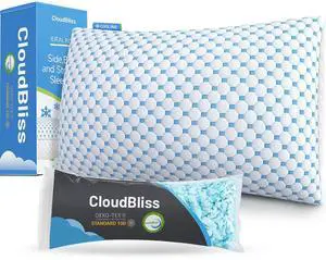 Shredded Memory Foam Pillow, 1 Pack Queen Size Shredded Memory Foam Pillow, 1 Pack Queen Size