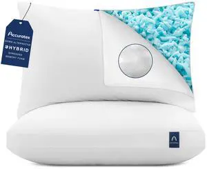 Standard Pillow 1-Pack, Adjustable Shredded Memory Foam Pillow Standard Pillow 1-Pack, Adjustable Shredded Memory Foam Pillow