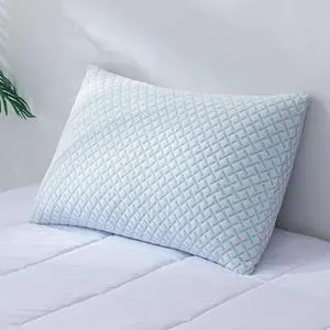 Shredded Memory Foam Cooling Medium Soft Viscose Derived from Bamboo Pillow Queen Size, Adjustable Hypoallergenic Hotel Quality Pillow for Back, Stomach and Side Sleeper, Oeko-TEX Certified Shredded Memory Foam Cooling Medium Soft Viscose Derived from Bamboo Pillow Queen Size, Adjustable Hypoallergenic Hotel Quality Pillow for Back, Stomach and Side Sleeper, Oeko-TEX Certified