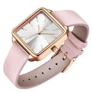 Women's Square Leather Watch Vintage Elegant Waterproof Analog Women's Square Leather Watch Vintage Elegant Waterproof Analog