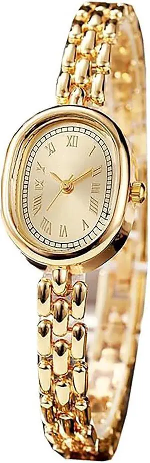 Womens Vintage Oval Watch Elegant Bracelet Analog Dress Wristwatch Womens Vintage Oval Watch Elegant Bracelet Analog Dress Wristwatch