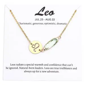 14k Gold Plated Leo Sign August Birthstone Crystal Bracelet for Women Birthday Gift 14k Gold Plated Leo Sign August Birthstone Crystal Bracelet for Women Birthday Gift