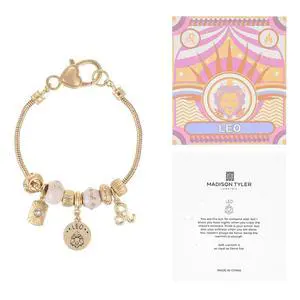Gold Zodiac Leo Constellation Charm Bracelet Women Gold Zodiac Leo Constellation Charm Bracelet Women