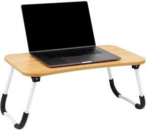 Lap Desk Laptop Stand with Folding Legs, Portable Bed Tray Table for Laptop, Breakfast, Reading, Crafts, MDF, Beige Lap Desk Laptop Stand with Folding Legs, Portable Bed Tray Table for Laptop, Breakfast, Reading, Crafts, MDF, Beige