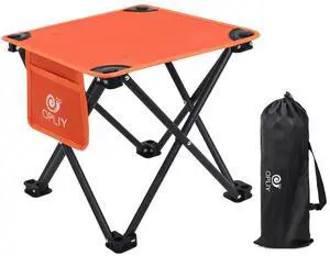 Camping Stool, Folding Small Chair Portable Camp Stool for Camping Fishing Hiking Gardening and Beach, Camping Seat with Carry Bag (Orange) Camping Stool, Folding Small Chair Portable Camp Stool for Camping Fishing Hiking Gardening and Beach, Camping Seat with Carry Bag (Orange)