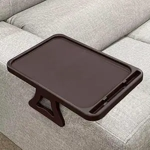 Sofa Armrest Clip Table, TV Snack Tray, Handy Remote Controls/Drinks/Phone Holder (Cherry) Sofa Armrest Clip Table, TV Snack Tray, Handy Remote Controls/Drinks/Phone Holder (Cherry)
