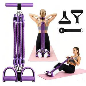 Pedal Resistance Bands with Handle Gym Exercise Bands Equipment Pedal Resistance Bands with Handle Gym Exercise Bands Equipment