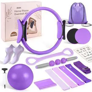 Home Pilates Kit for Women: Pilates Equipment for Beginner Home, Purple Home Pilates Kit for Women: Pilates Equipment for Beginner Home, Purple