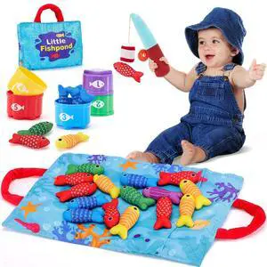 Montessori Toys for 1 Year Old Boy Girl Birthday Gift-Fishing Game Montessori Toys for 1 Year Old Boy Girl Birthday Gift-Fishing Game