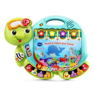 Touch and Teach Sea Turtle Interactive Learning Book, Green Touch and Teach Sea Turtle Interactive Learning Book, Green
