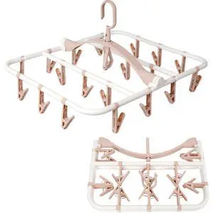 Clothes Drying Racks Foldable Clip Hangers with 20 Drying Clips Clothes Drying Racks Foldable Clip Hangers with 20 Drying Clips