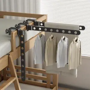 Foldable Drying Rack for Dorm, Laundry Drying Rack Collapsible with Clamp Design, Small Indoor Clothing Rack, No Drill, Space Saving, Suitable for RV, Balcony Railing, Door, Wardrobe, Bed Edges Foldable Drying Rack for Dorm, Laundry Drying Rack Collapsible with Clamp Design, Small Indoor Clothing Rack, No Drill, Space Saving, Suitable for RV, Balcony Railing, Door, Wardrobe, Bed Edges