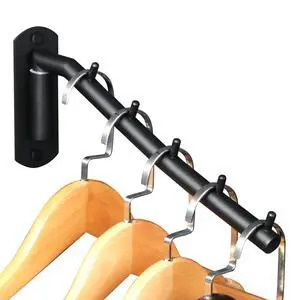 Wall Mounted Drying Rack,Swivel Clothes Drying Hanger,Black,1P Wall Mounted Drying Rack,Swivel Clothes Drying Hanger,Black,1P