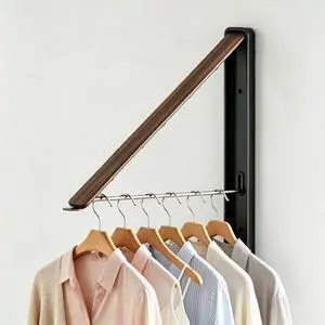 Folding Clothes Hanger Rack Wall mounted for Laundry Clothes Drying Rack Folding Clothes Hanger Rack Wall mounted for Laundry Clothes Drying Rack